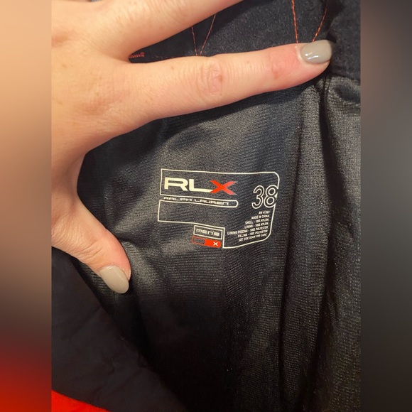 RLX Ralph Lauren Performance Ski Snowboard Recco Rescue Orange Pants Men's 38 - Picture 10 of 13